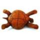 Statue Tortue de terre XL 40cm. Sculpture sur bois artisanale.