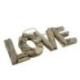 Décoration murale en bois flotté "LOVE" 35x15cm