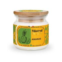 Bougie Parfumée Artisanale "Ananas"  40 heures 150ml | Mistral des Sens