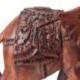 Grande Statue éléphant en bois sculpté 40cm | Style Colonial