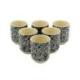 Tasses à Thé en Porcelaine Motifs Asiatiques Bleus & Blancs  | Lot de 2