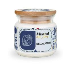 Bougie Parfumée Artisanale "Relaxation" 40 heures 150ml | Mistral des Sens