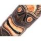 Masque Tiki Polynésien 50cm en bois sculpté et peint à la main | Déco Tiki Bar