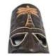Masque Tiki 50cm en bois sculpté. fabrication artisanale. 