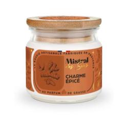 Bougie Parfumée Artisanale "Charme épicé" 40 heures 150ml | Mistral des Sens