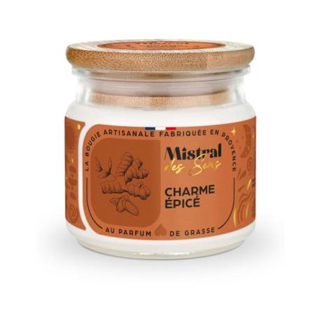 Bougie Parfumée Artisanale "Charme épicé" 40 heures 150ml | Mistral des Sens