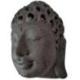 Tête de Bouddha murale 40cm en pierre reconstituée | Intérieur / Extérieur