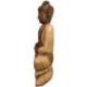 Sculpture "Bouddha Bumisparsha" en bois de Suar 100cm | Pièce Unique