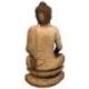 Sculpture "Bouddha Bumisparsha" en bois de Suar 100cm | Pièce Unique