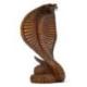 Mini statuette figurine Serpent / Cobra 12cm en bois sculpté