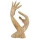 Sculpture Mains et Présentoir original en bois