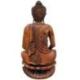 Grande Statue de Bouddha assis en bois de Suar 100cm
