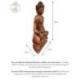 Grande Statue de Bouddha assis en bois de Suar 100cm