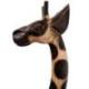 Statue Girafe debout 100cm en bois, déco africaine