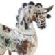 Cheval en Bois Sculpté et Peint à la Main 40cm | Décoration Vintage