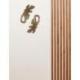 Salamandre motif tribal - décoration murale en bois 30cm