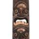 Masque Tiki Polynésien double visage 50cm en bois sculpté - Déco Tiki Bar