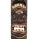 Masque Tiki Polynésien double visage 50cm en bois sculpté - Déco Tiki Bar