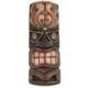 Masque Tiki 30cm en bois sculpté et peint à la main.