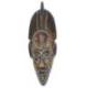 Masque en bois 30cm - crête africaine - décoration ethnique chic.