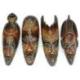 Masque en bois 30cm - crête africaine - décoration ethnique chic.
