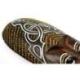 Masque Africain en bois 30cm motif tribal.