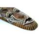 Masque Africain en bois 30cm motif tribal.