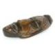 Masque africain en bois 30cm au décor graphique, décoration exotique