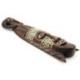 Masque africain en bois 50cm à motifs colorés, déco murale ethnique