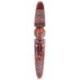 Grand masque en bois africain 100cm motif fumeur de pipe.