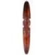 Grand masque en bois africain 100cm motif fumeur de pipe.