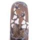 Masque Africain en bois 50cm motif Girafes