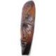 Masque africain motif tribal - Décoration artisanale en bois 30cm