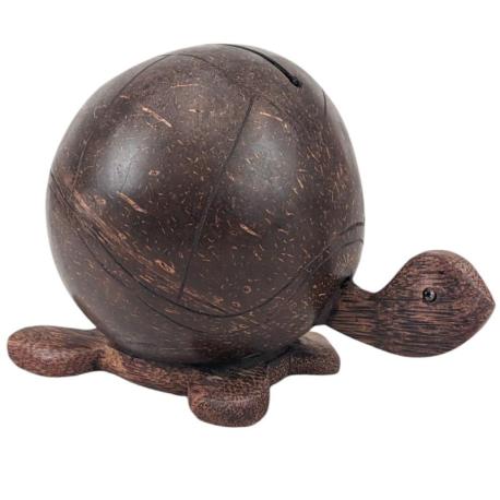 Tirelire Tortue en noix de coco