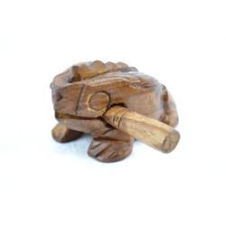 Grenouille musicale en bois, güiro racleur sculpté à la main