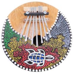 Kalimba / Sanza en noix de coco, piano à pouce africain