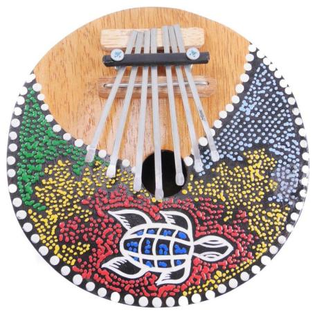 Kalimba / Sanza en noix de coco, piano à pouce africain