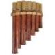 Flûte de Pan en bambou - 7 tubes