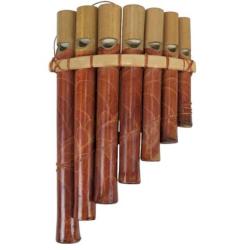 Flûte de Pan en bambou - 7 tubes
