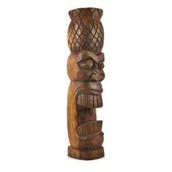 Tiki Painapo Totem Polynésien en bois de Suar 50cm