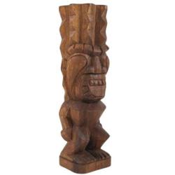 Tiki Polynésien en bois de Suar 20cm
