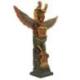 Totem Indien à poser 30cm en bois sculpté et peint à la main