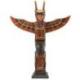 Totem Indien à poser 30cm en bois sculpté et peint à la main