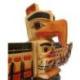 Grand Totem Indien 120cm en Bois Massif - Aigle et Personnages