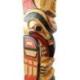 Grand Totem Indien 120cm en Bois Massif - Aigle et Personnages