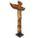 Grand Totem Indien 120cm en Bois Massif - Aigle et Personnages