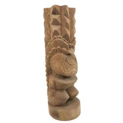 Statue Polynésienne "Tiki Kanaloa" en bois de Cocotier 50cm
