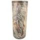 Porte-parapluie ou vase en bois 50cm décor Palmier