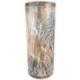 Porte-parapluie ou vase en bois 50cm décor Palmier