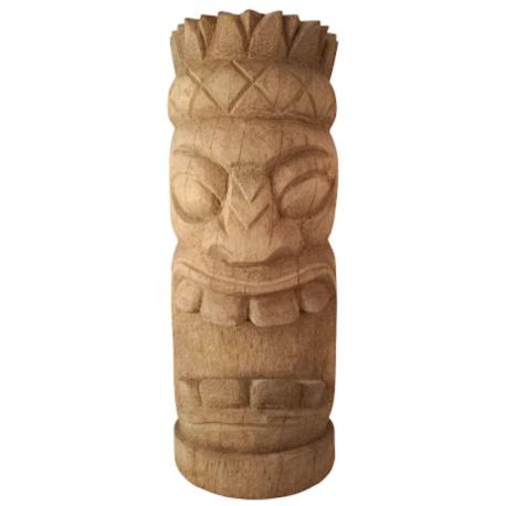Statue Intérieur / Extérieur "Tiki Kane" en bois de Cocotier 50cm